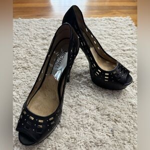 Michael Kors open toe heel mini studded 7.5